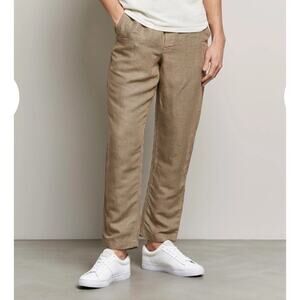 Polo Ralph Lauren Men's XL Prepster V2 Linen Pants Brown Dogstooth Tailored Slim